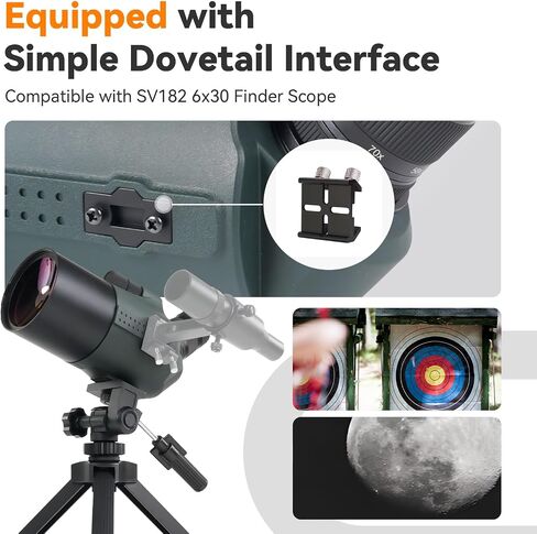 SVBONY SV41Pro MAK 28-84x80 Spotting Scope with Finderscope, for Astronomy | Target Shooting, Dual Focus, Rapid Target Acquisition,Spotting Scopes for Adults, 800mm Focal Length, Maksutov Spotter Scope in Saudi Arabia