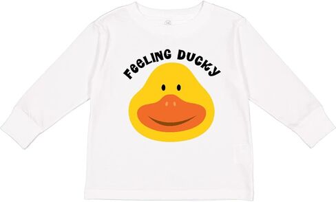 تي شيرت Inktastic Duck Feeling Ducky للأطفال الصغار بأكمام طويلة in Kuwait