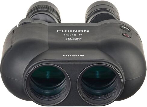 حزمة مناظير FUJIFILM Fujinon Techno-Stabi TS-X مقاس 14x40 التي تثبت الصورة، تتضمن: حزام Fujinon الأصفر، بطاريات AA احتياطية ومجموعة تنظيف العدسات (4 قطع) (أصفر) in Saudi Arabia