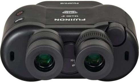 حزمة مناظير FUJIFILM Fujinon Techno-Stabi TS-X مقاس 14x40 التي تثبت الصورة، تتضمن: حزام Fujinon الأصفر، بطاريات AA احتياطية ومجموعة تنظيف العدسات (4 قطع) (أصفر) in Saudi Arabia