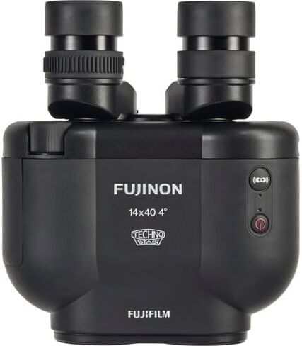 حزمة مناظير FUJIFILM Fujinon Techno-Stabi TS-X مقاس 14x40 التي تثبت الصورة، تتضمن: حزام Fujinon الأصفر، بطاريات AA احتياطية ومجموعة تنظيف العدسات (4 قطع) (أصفر) in Saudi Arabia