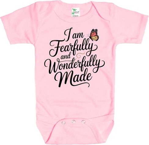 Rapunzie Baby Bodysuit – “I Am Fearfully and Wonderfully Made" Christian Gift in Saudi Arabia