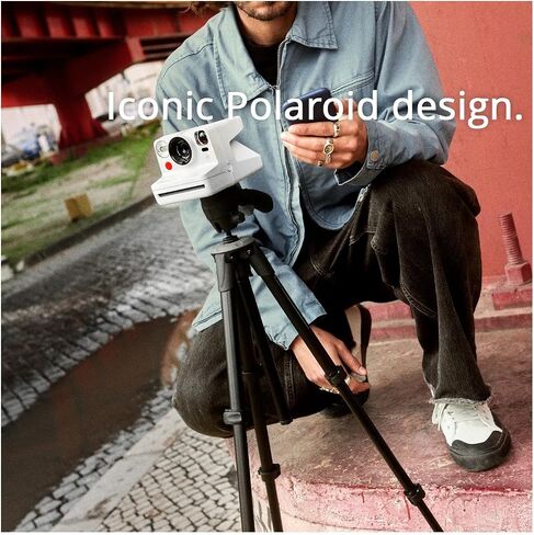 Polaroid Now Plus Generation 3 Instant Camera with Two-Lens Autofocus System and Manual Mode (White) Bundle with Polaroid Film Kit and Color Film for I-Type (Color Frames Edition) (3 Items) in Saudi Arabia