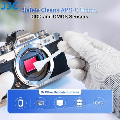 12pcs APS-C Sensor Cleaning Swab Stick Microfiber Cloth for 16mm APSC SLR DSLR & Mirrorless Digital Camera CCD CMOS Camera Sensor Swab Kit in Saudi Arabia