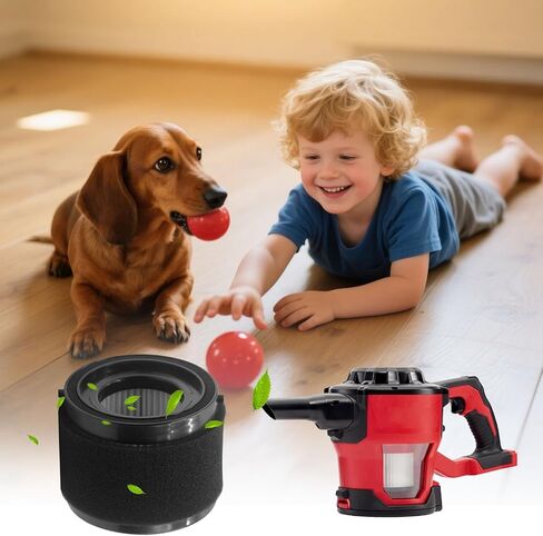 MZY LLC 16PCS 49-90-1951 Vacuum Filters for Milwaukee 49-90-0160, Fit for Milwaukee 0882-20 M18 Compact Vacuum, 5 Hepa Filter+10 Foam Sleeve+1 Brush in Kuwait