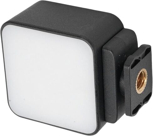 Magnetic Fill Light Storage Case Cold Shoe Base for OSMO Pocket 3, 3000K-6500K Color Temperatures, Quick Installation, for Camera Tripod Accessories (Black) in Saudi Arabia