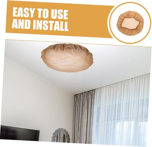 Uonlytech Pendant Lamp Shade Diffuser Light Shading Cover for Eye Protection Lamp Cover for Table Desk Chandelier Lights Brown in Saudi Arabia