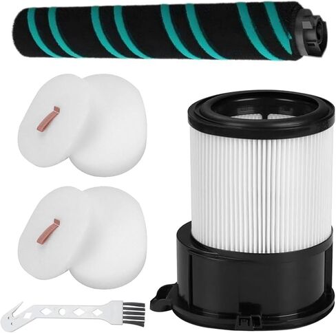 MZY LLC 5 Pcs HEPA Filter Replacement for Shark IP1251, IP1250, IP1255QCP,IP1255QNV, IP3251, IP3252, IP3124, IP3225 Cordless Vacuum Cleaner, 1 Roller Brush+ 1 HEPA Filter+2 Foam Pads+1 Brush in Saudi Arabia