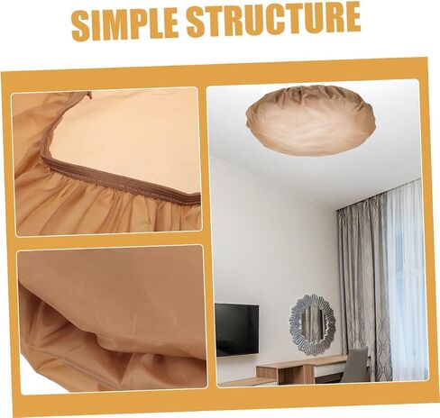 NUOBESTY Glare Reducing Lamp Shade Diffuser for Pendant and Ceiling Lights Brown Cover for Chandelier Light Softening Eye Protection Barrier for Bedrooms and Hotels Easy Installation in Saudi Arabia