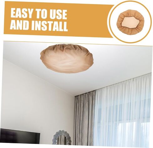 NUOBESTY Glare Reducing Lamp Shade Diffuser for Pendant and Ceiling Lights Brown Cover for Chandelier Light Softening Eye Protection Barrier for Bedrooms and Hotels Easy Installation in Saudi Arabia