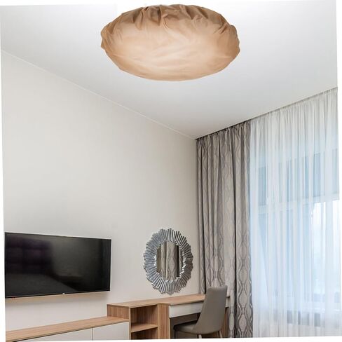 NUOBESTY Glare Reducing Lamp Shade Diffuser for Pendant and Ceiling Lights Brown Cover for Chandelier Light Softening Eye Protection Barrier for Bedrooms and Hotels Easy Installation in Saudi Arabia