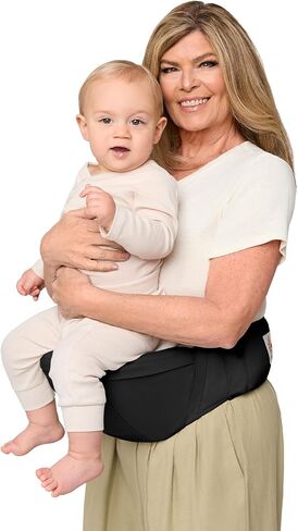 Ergobaby Alta Hip Seat Baby Carrier for Babies and Toddlers 4-48 Months | 3-Position Convertible Ergonomic Baby Carrier, Storage Pocket, Sun Hood, Hip Positioning, Fits 12-45 lbs, Natural Beige in Saudi Arabia