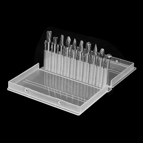 Die Grinder, 20pcs 1/8inch Tool Accessories Die Grinder Bits with Different Types for Metalwork, Toolmaking, Engineering, Wood Carving in Saudi Arabia