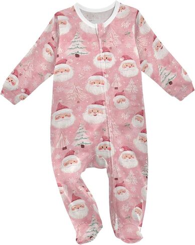 SHJI Baby One-Piece Footies Long Sleeve Rompers Pajamas Zip Front Pjs for Boys Girls kids in Saudi Arabia