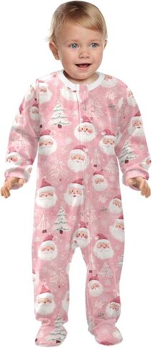 SHJI Baby One-Piece Footies Long Sleeve Rompers Pajamas Zip Front Pjs for Boys Girls kids in Saudi Arabia