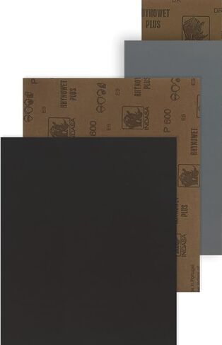 Indasa Rhynowet Plus Line Sandpaper Wet / Dry 9"x 11" 320 Grit 50 Sheets in Saudi Arabia
