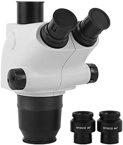 Stereo Microscope Zoom Trinocular Microscope Head 6.5X-65X 3.25X-32.5X 13X-130X + 0.5X 2.0X Auxiliary Lens + WF10X/22mm Eyepiece (Color : 6.5X 65X) (6.5X 65x) in Saudi Arabia