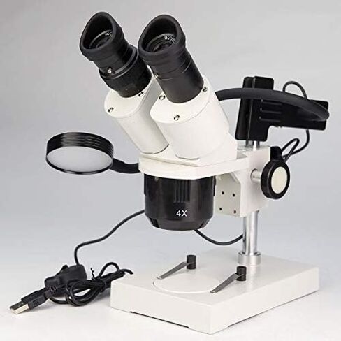 Microscope Mobile Phone Repairing PCB Soldering Stereo Binocular Microscope with LED Light for Jewelry Identify (Color : WF15X Eyepiece) in Saudi Arabia