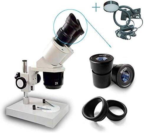 Microscope Mobile Phone Repairing PCB Soldering Stereo Binocular Microscope with LED Light for Jewelry Identify (Color : WF15X Eyepiece) in Saudi Arabia