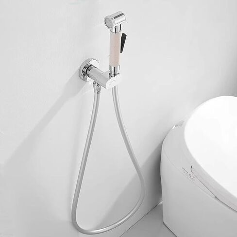 Handheld Bidet Sprayer for Toilet, Handheld Sprayer Kit, Cloth Diaper Sprayer Set, Jet Sprayer for Toilet Muslim Shower with Bidet Hose for Feminine Wash, Easy to Install in Saudi Arabia