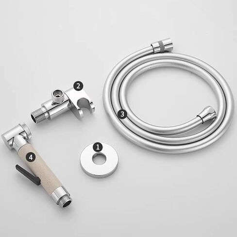 Handheld Bidet Sprayer for Toilet, Handheld Sprayer Kit, Cloth Diaper Sprayer Set, Jet Sprayer for Toilet Muslim Shower with Bidet Hose for Feminine Wash, Easy to Install in Saudi Arabia