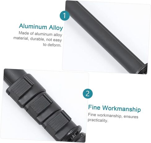 DOITOOL مدمج سبائك الألومنيوم Monopod عصا الكاميرا القطب تلسكوب تمديد قضيب للتصوير الفوتوغرافي للطي حامل خفيف الوزن دائم ملحق الكاميرا المحمولة in Saudi Arabia