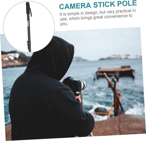 DOITOOL مدمج سبائك الألومنيوم Monopod عصا الكاميرا القطب تلسكوب تمديد قضيب للتصوير الفوتوغرافي للطي حامل خفيف الوزن دائم ملحق الكاميرا المحمولة in Saudi Arabia