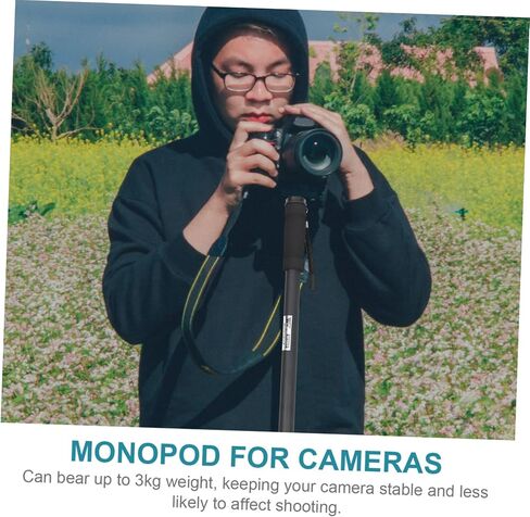 NUOBESTY Extendable Camera Monopod Pole Lightweight Portable Stand for DSLR Digital Cameras with Professional Craftsmanship and Durable Design for Enhanced Photography in Saudi Arabia