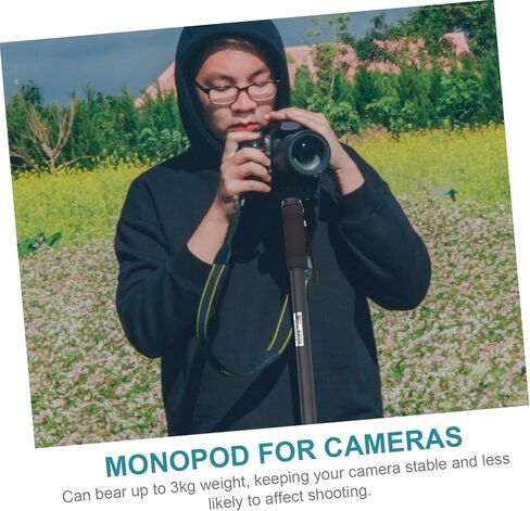 حامل كاميرا من سبائك الألومنيوم خفيف الوزن للسفر Monopod، عمود مدمج للتصوير الفوتوغرافي في الهواء الطلق والأحداث الرياضية يدعم ما يصل in Saudi Arabia