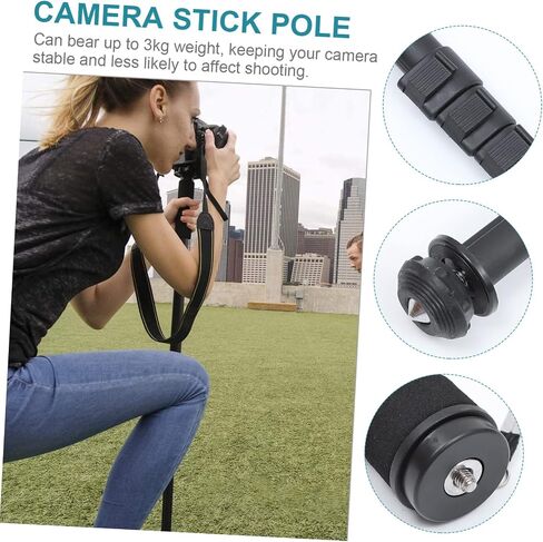 حامل كاميرا من سبائك الألومنيوم خفيف الوزن للسفر Monopod، عمود مدمج للتصوير الفوتوغرافي في الهواء الطلق والأحداث الرياضية يدعم ما يصل in Saudi Arabia