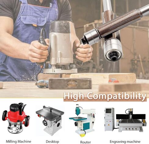 4 Pcs 1/4 Inch Shank Flush Trim Router Bits Set, Double Top Bearing Carbide 3-Flute Straight Router Bit with Cutting Diameters of 1/4", 5/16", 3/8", 1/2" for MDF, Hardwood, Plywood in Saudi Arabia
