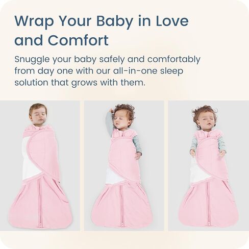 Newborns Swaddle Sleep Sack 0–3 Months, 1.0 TOG Baby Blanket for Newborns, Soft Sleeping Bag for Infants in Saudi Arabia