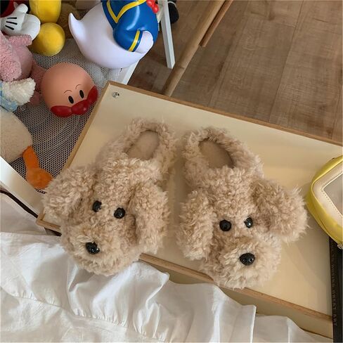YILANLAN Women's Cartoon Animal Dog Home Cute Slippers - Warm Winter Slippers in Saudi Arabia