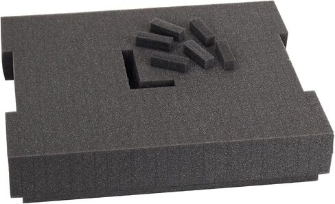 حشوة إسفنجية مسبقة القطع من Bosch Foam-201 136 للاستخدام مع L-Boxx2، جزء من نظام النقل المحمول Click and Go، رمادي|رمادي in Saudi Arabia