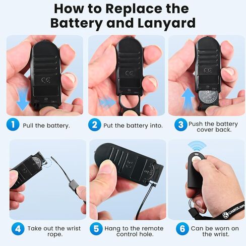 Camkix Wireless IR Shutter Remote Control - Compatible with Nikon and Canon Cameras (DF, D5, D610, D750, D810, D5300, D7200 and EOS 5D Mark IV, 5DS, 6D, 77D, 100D, 750D, 1300D, 10X Mark II) in Saudi Arabia