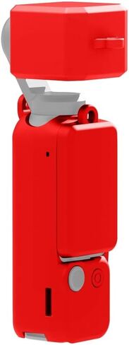 for DJI OSMO Pocket 3 3 in 1 Silicone Cover Case Set (Red) in Saudi Arabia