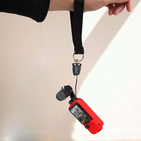 for DJI OSMO Pocket 3 3 in 1 Silicone Cover Case Set (Red) in Saudi Arabia