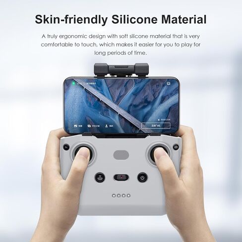 حافظة سيليكون مقاومة للصدمات ومضادة للخدش لجهاز التحكم عن بعد DJI Neo/Mini 3/3 Pro/Mavic 3 / Air 2S / Mini 2 RC-N2 / RC-N1 / RC-N3 (أسود) in Saudi Arabia