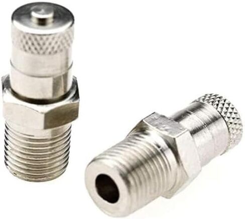 2 pcs 1/8 Inch BSPT Schrader Tank Valve 25mm Wheel Air Compressor 35 Bar 500 PSI,PART in Saudi Arabia