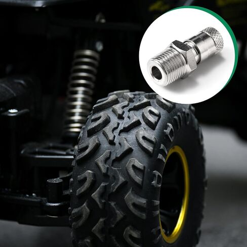 2 pcs 1/8 Inch BSPT Schrader Tank Valve 25mm Wheel Air Compressor 35 Bar 500 PSI,PART in Saudi Arabia