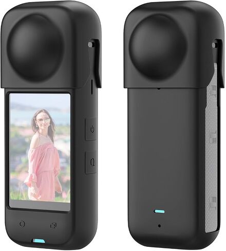 for Insta360 X4 PULUZ Full Body Dust-Proof Silicone Protective Case (Red) in Saudi Arabia