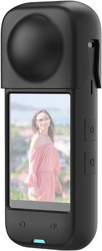 for Insta360 X4 PULUZ Full Body Dust-Proof Silicone Protective Case (Red) in Saudi Arabia