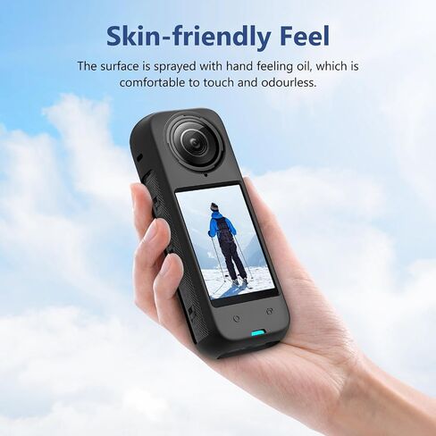 for Insta360 X4 PULUZ Full Body Dust-Proof Silicone Protective Case (Red) in Saudi Arabia