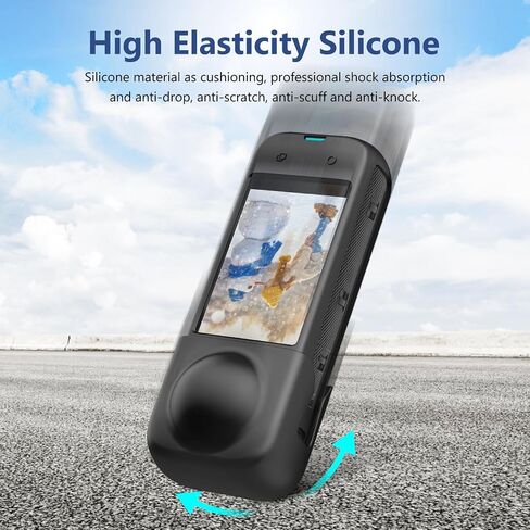 for Insta360 X4 PULUZ Full Body Dust-Proof Silicone Protective Case (Red) in Saudi Arabia