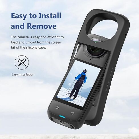 for Insta360 X4 PULUZ Full Body Dust-Proof Silicone Protective Case (Red) in Saudi Arabia
