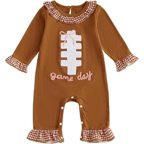 Lefyira طفلة عيد الميلاد رومبير مضيئة بذلة سانتا كلوز وزرة طويلة الأكمام جرس أسفل رومبير زي عيد الميلاد in Kuwait