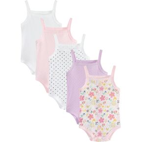5Pcs Baby Sleeveless Bodysuit Romper 100% Soft Cotton Breathable Summer & Layering One-Piece, 0–24M in Saudi Arabia
