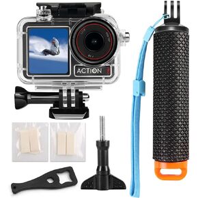 SUNDO Protective Case Compatible for DJI Action 5 Pro/Action 4/Action 3 Camera,50M/164FT Waterproof Cover Deep Diving Scuba Snorkeling Swimming Housing Accessories Kit in Saudi Arabia
