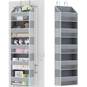 Over The Door Organizer - Over Door Storage Organizer with 5 Large Pockets & 10 Mesh Side Compartments - Heavy-Duty Hanging Storage for Bathroom, Bedroom & Closet - Baby Room Organize Solution in Saudi Arabia