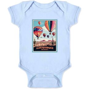 Pop Threads New Mexico Albuquerque Balloon Festival Desert II Infant Baby Boy Girl Bodysuit in Kuwait